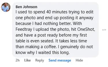 Feedtray customer testimonial