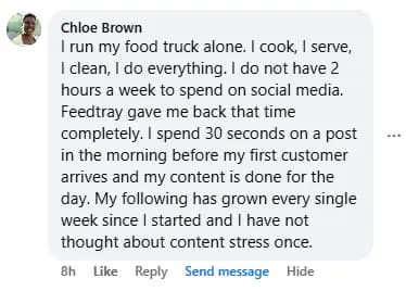 Feedtray customer testimonial