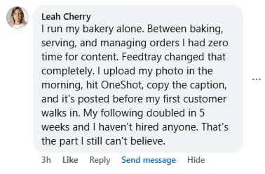 Feedtray customer testimonial