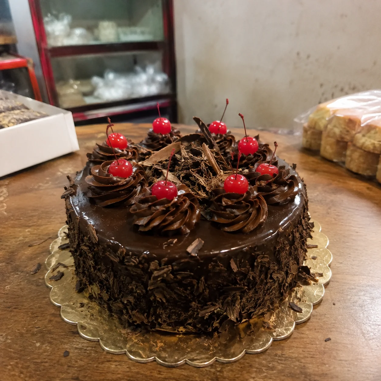 Original phone photo of a baked good before enhancement for Instagram