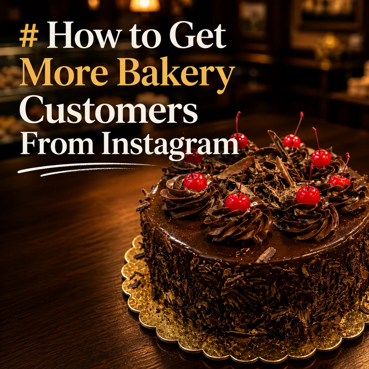 Cohesive bakery Instagram feed showing consistent lighting and style for more bakery customers from Instagram