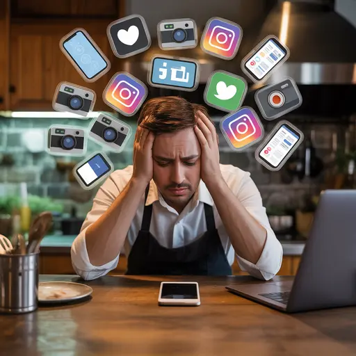 Overwhelmed restaurant owner