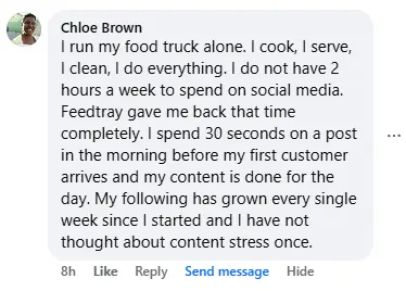 Feedtray customer testimonial