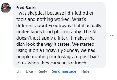 Feedtray customer testimonial